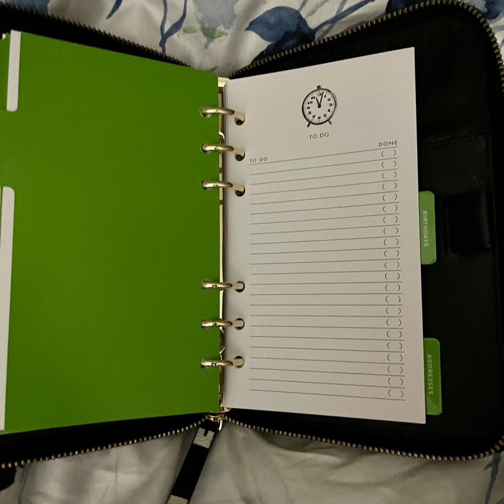 ♠️ KATE SPADE ♠️  Personal Planner Organizer Arbor Hill Bonbon Stripe 2022 - Picture 10 of 15